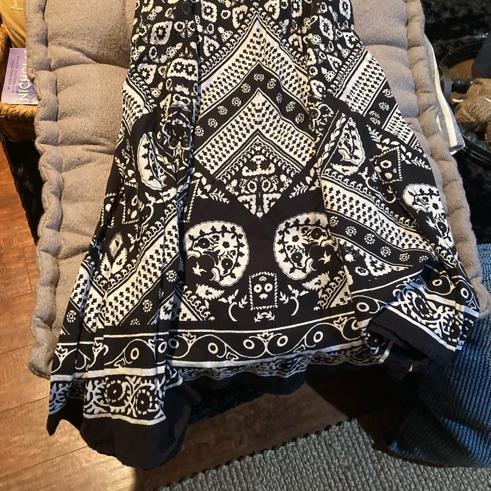 Target Black and White Midi Skirt
